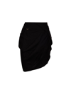 Jacquemus La Jupe Asymmetric Miniskirt In Black