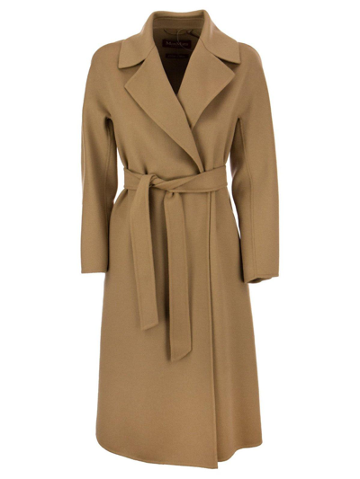 Max Mara Cles Belted Coat In Cammello