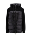 MONCLER PANELLED ZIP-UP DOWN JACKET