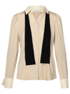 MAX MARA BUTTON DETAILED LONG-SLEEVED BLOUSE