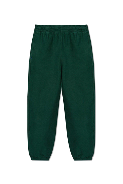 Burberry Equestrian Knight Patch Track Pants In Green