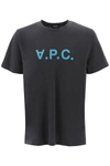 Apc A.p.c. Flocked Vpc Logo T-shirt In Grey