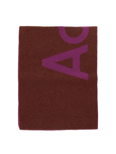 Acne Studios "" Scarf In Bordeaux