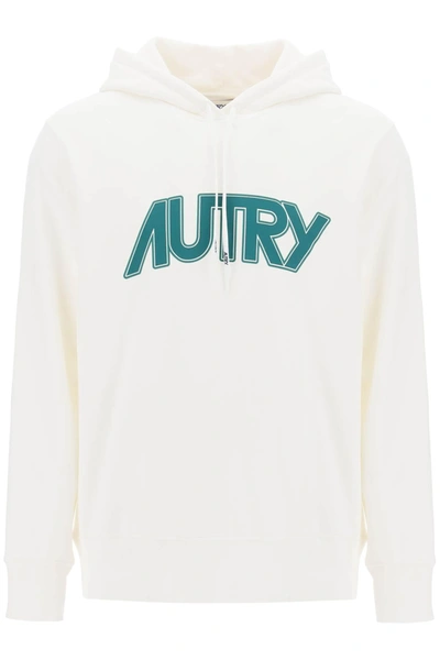 AUTRY AUTRY HOODIE WITH MAXI LOGO PRINT
