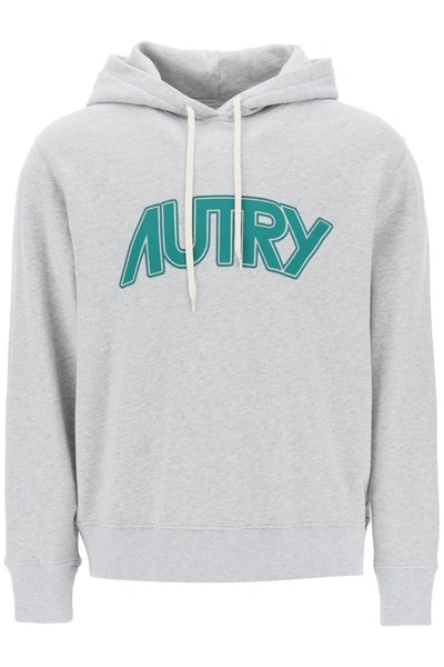 AUTRY AUTRY HOODIE WITH MAXI LOGO PRINT