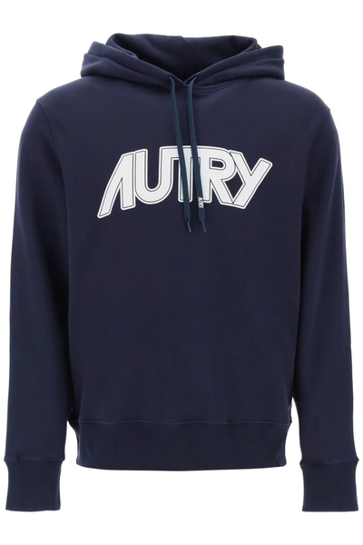 AUTRY AUTRY HOODIE WITH MAXI LOGO PRINT