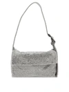 Benedetta Bruzziches Vitty La Mignon' Silver Shoulder Bag With Gem Embellishment In Rhinestone Mesh