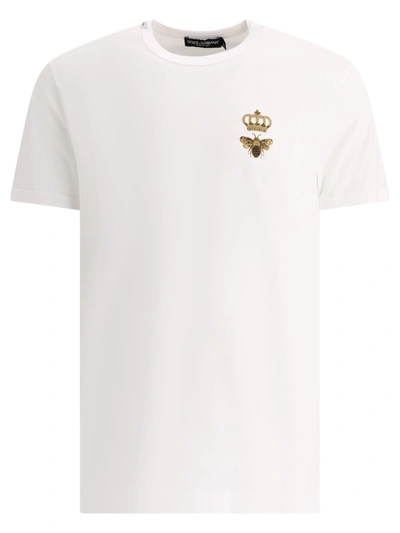 Dolce & Gabbana Embroidered T-shirt T-shirts In White