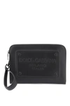 DOLCE & GABBANA DOLCE & GABBANA POUCH WITH EMBOSSED LOGO
