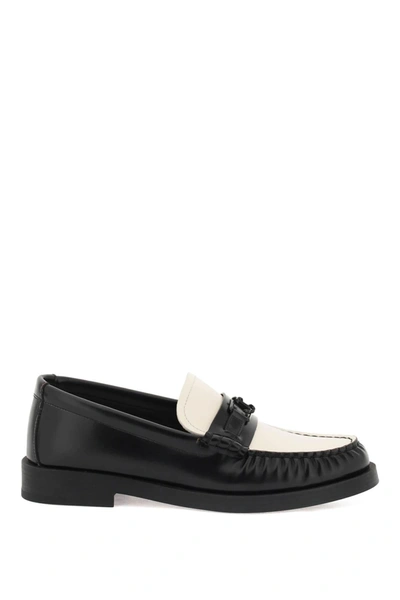 Jimmy Choo Addie Loafer In Black,white