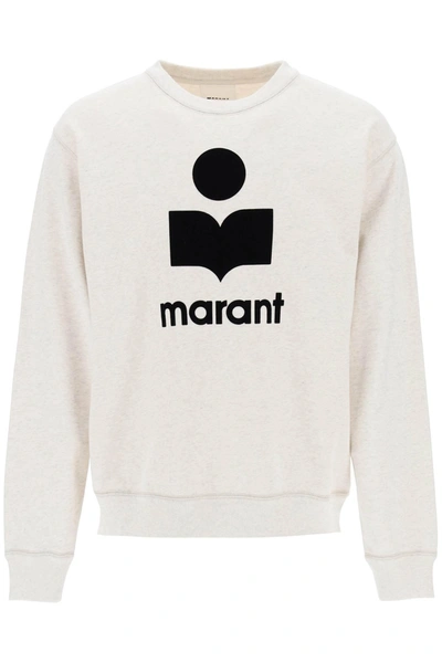 Marant Mikoy Cotton-blend Sweatshirt In Ecru