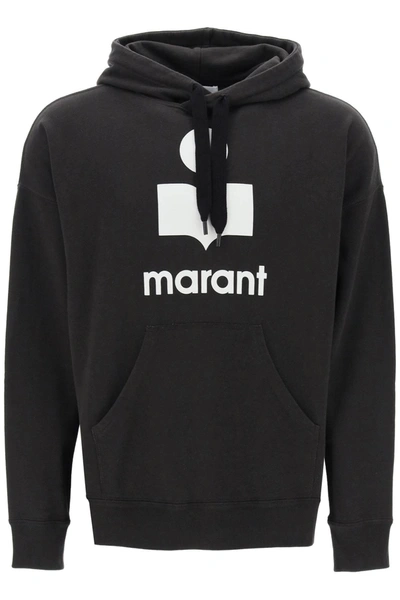 Marant Miley Flocked Logo Hoodie In Mixed Colours