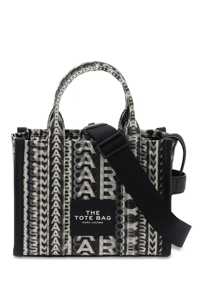 Marc Jacobs The Small Monogram-lenticular Tote Bag In Black/white