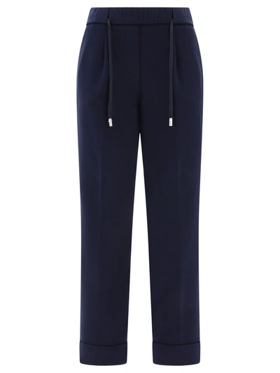 Peserico Track Trousers In Blue