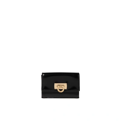 FERRAGAMO SALVATORE FERRAGAMO LEATHER CARD HOLDER