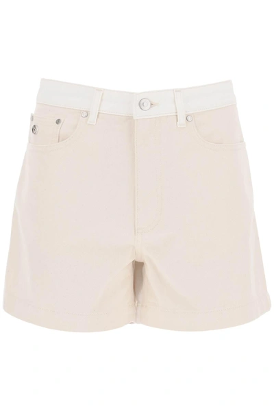 Stella Mccartney Banana Shorts In White,neutro