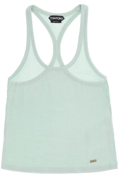 Tom Ford Racer Back Tank Top In Green
