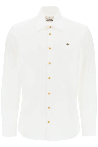 Vivienne Westwood Two Button Krall Shirt In White