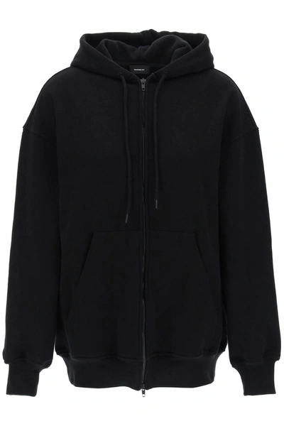 Wardrobe.nyc Oversized Cotton Hoodie In Black