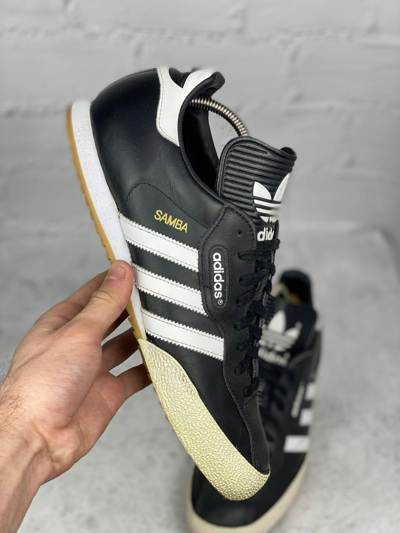 Pre-owned Adidas X Vintage Adidas Samba White Black Y2k Drill Sk8 Retro Shoes
