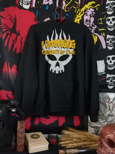Pre-owned Band Tees X Rock Band The Offspring Vintage Hoodie 90's In Black