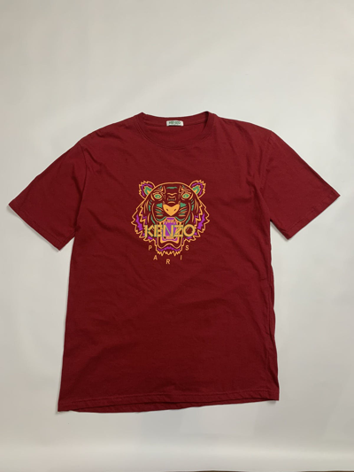 Pre-owned Kenzo Vintage T Shirt  Tiger Classic In Red