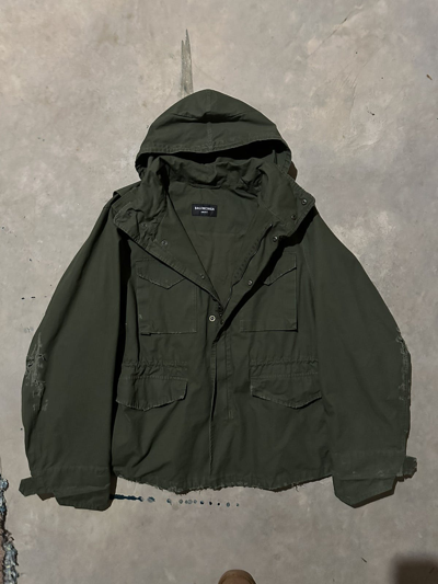 Pre-owned Balenciaga Military Parka In Olive