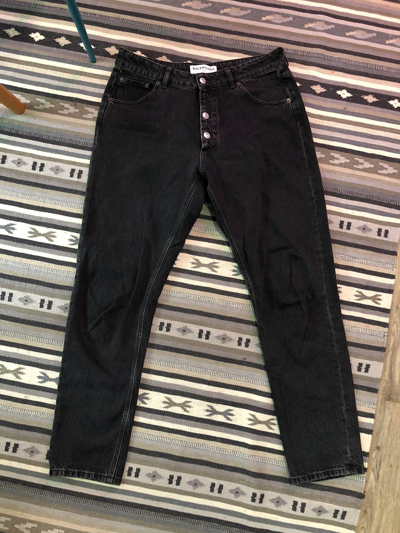 Pre-owned Balenciaga Washed Black Tapered Jeans