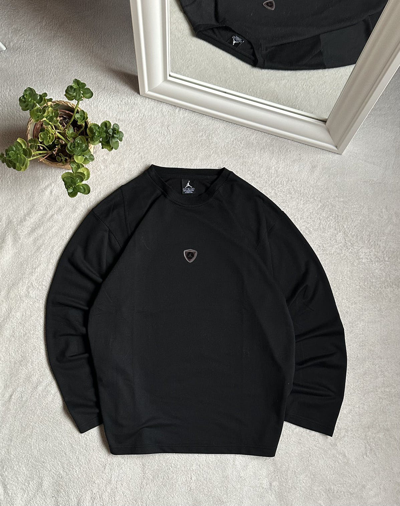 Pre-owned Jordan Vintage Double Logo Streetwear Sweatshirt In Black