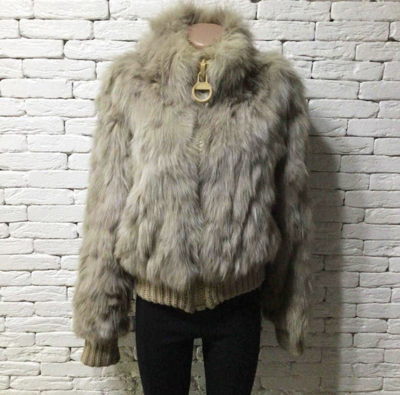 Pre-owned Archival Clothing X Beauty Beast Japanese Vintage Fur Cropped Bandage Jacket Bomber In Beige