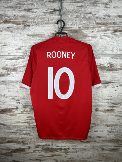 Pre-owned Soccer Jersey X Umbro Vintage Umbro Wayne Rooney England National Team T-shirt Tee In Red