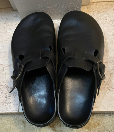Pre-owned Yuketen Sal 1 “boston” Slip-on Mule Shoess/ Sandals In Black
