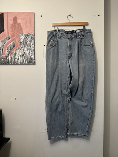 Pre-owned Levis X Vintage Levis Silvertab Baggy Light Wash Denim Jeans 36 In Blue
