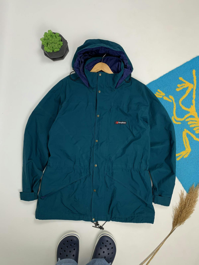 Pre-owned Berghaus X Outdoor Life Vintage 90's Berghaus Gote-tex Gorpcore Rain Jacket In Green