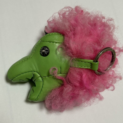 Pre-owned Chrome Hearts Dinosaur Keychain In Green | ModeSens