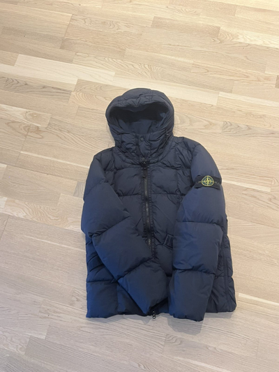 Pre-owned Stone Island Down Jacket Paded In Navy