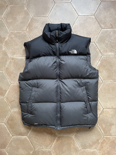 Pre-owned Outdoor Life X The North Face Vest Jacket Down Puffer 700 In Black Grey