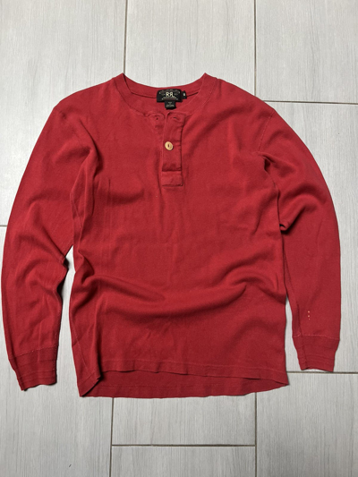 Pre-owned Archival Clothing X Doublet Luxury Polo Ralph Laurent Double Rl Vintage Long Sleeve In Orange