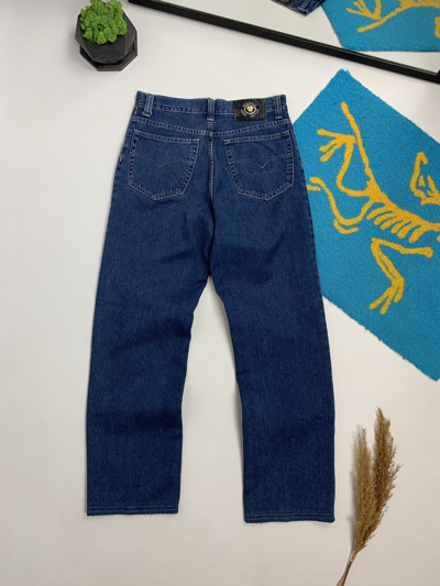 Pre-owned Versace Jeans Couture X Vintage Versace Jeans Loose Fit Denim Pant In Navy