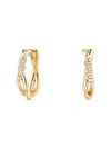 DAVID YURMAN Continuance Hoop Earrings with Diamonds in 18K Yellow Gold