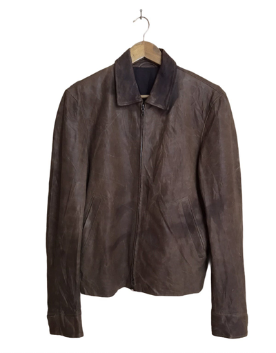 Pre-owned Avant Garde X Jil Sander Raf Simon Biker Leather Jacket