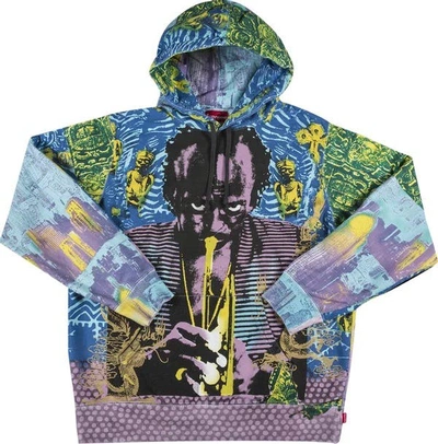Pre-owned Supreme Miles Davis Hooded Sweatshirt In Multicolor