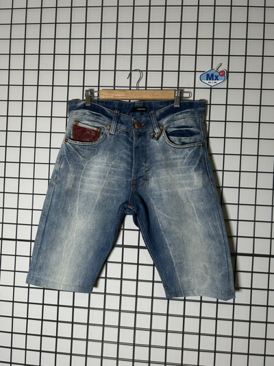 Pre-owned Distressed Denim X Dsquared2 Vintage Denim Shorts In Blue