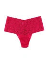Hanky Panky Plus Retro Thong Underwear In Red