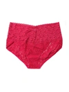 Hanky Panky Plus Size Retro Lace V-kini In Red