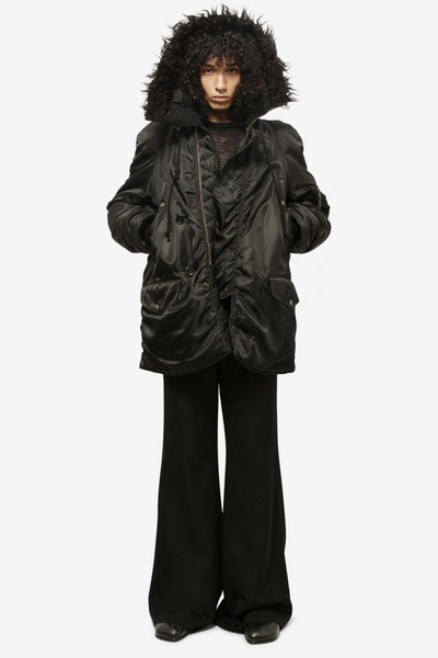 Mm6 Maison Margiela Jacket In Black Polyamide