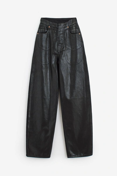 Mm6 Maison Margiela 5 Pockets Jeans In Black Cotton