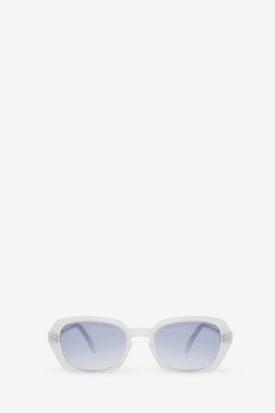 Our Legacy Blue Earth Sunglasses In White