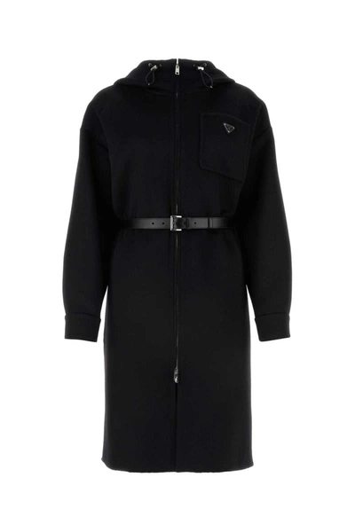 Prada Coats In Black