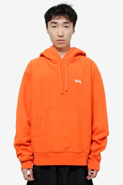 Stussy Stock Logo Sweatshirt In Orange ModeSens